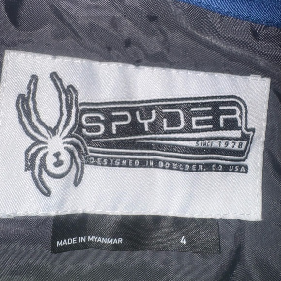 SPYDER expedition snow pants ski bib overalls  toddler boys size 4 - Picture 7 of 15